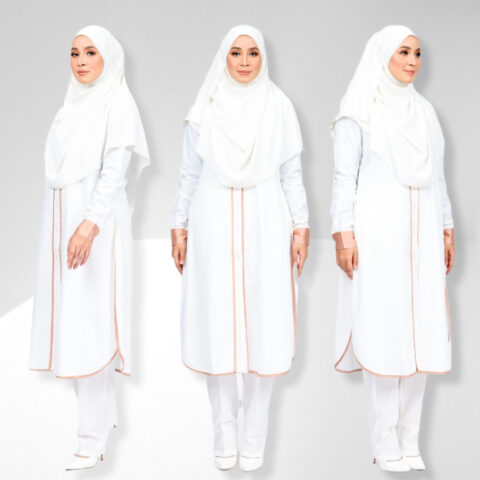 Haleema Jubah Seluar Muslimah Suit Cotton Ima Diana